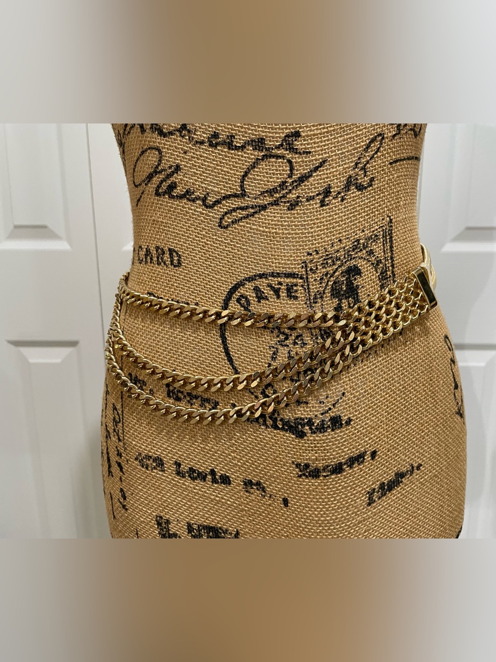 Layered Gold Chain Waist Belt for Women